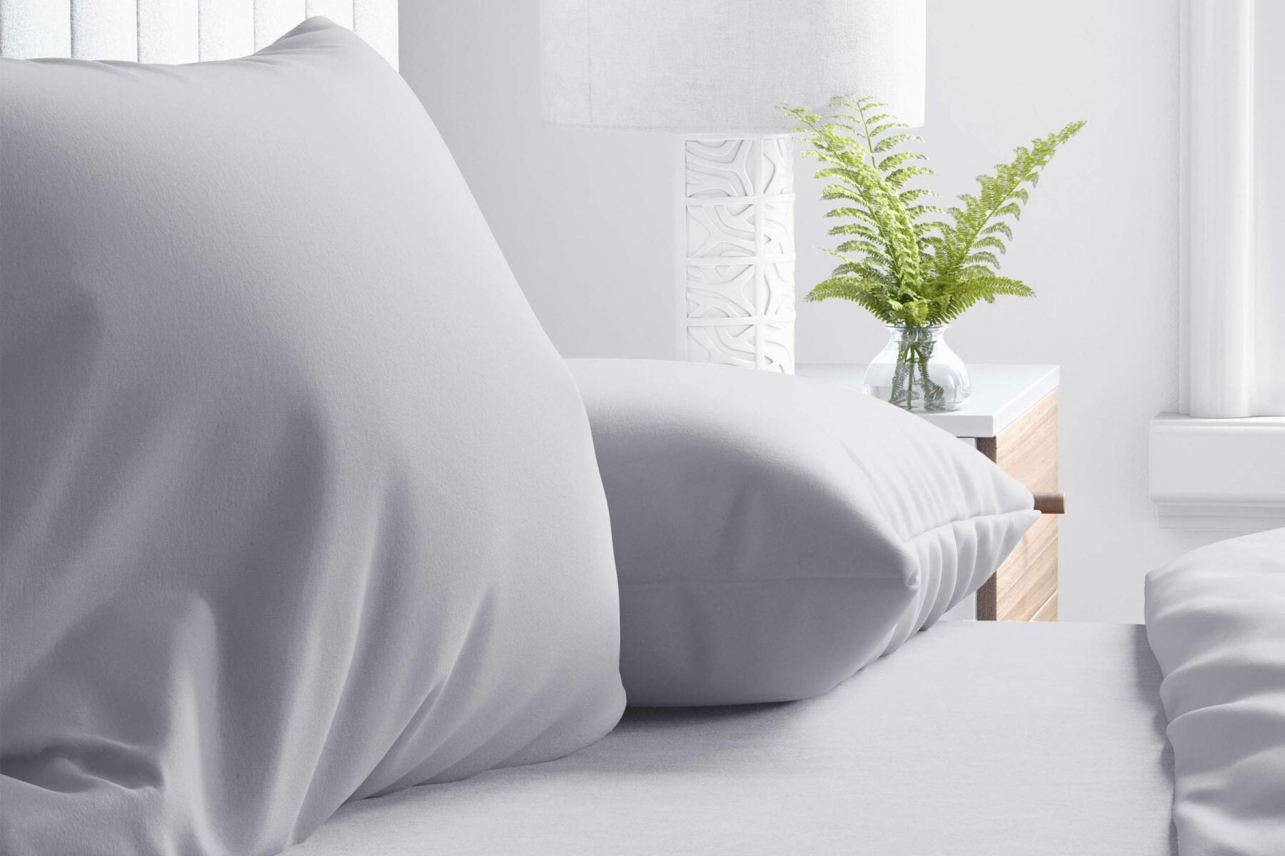 100 Cotton Percale Housewife Pillowcase Pair Belledorm